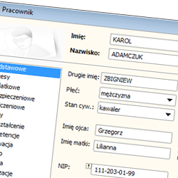 Karta pracy pracownika
